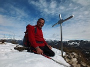 Salita alla cima (1227 m.) e all'anticima sud (1192 m.) del MONTE PODONA (1227 m.) il 31 marzo 2013